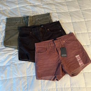 Gap corduroy shorts, highrise, never worn